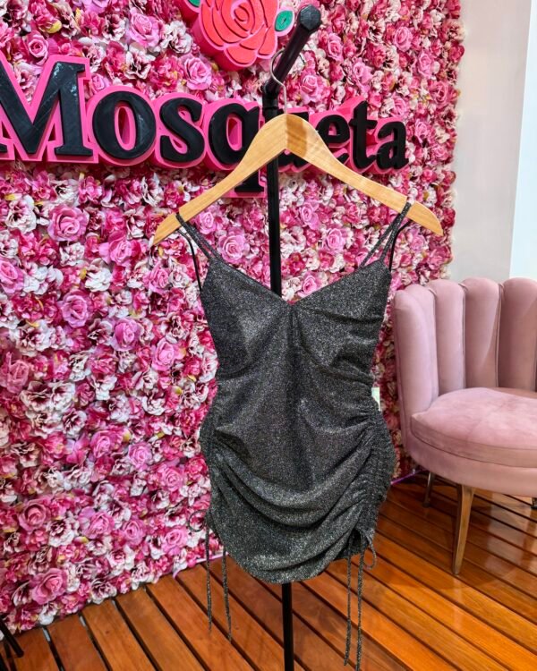 VESTIDO LUREX FRUNCES V #788