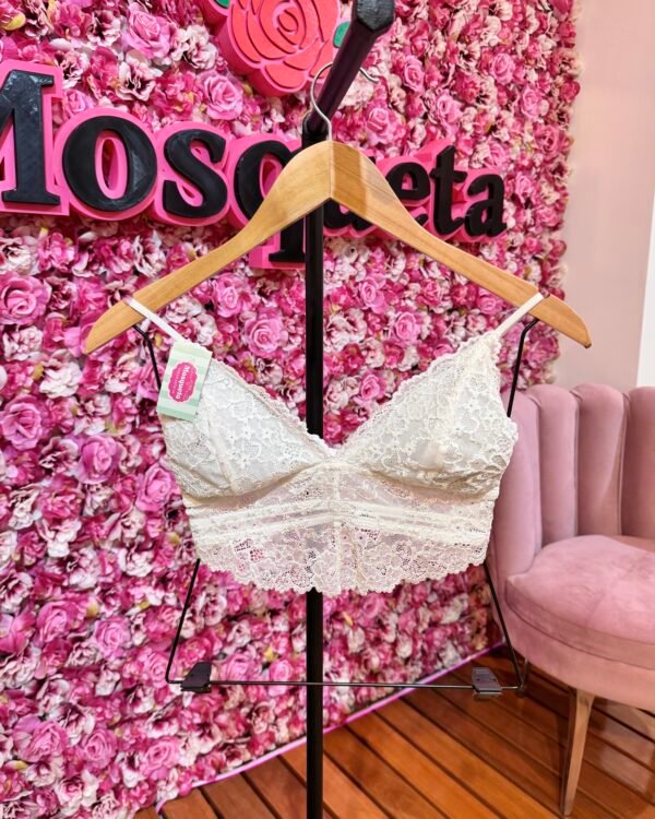 BRALETTE ENCAJE PUSH UP V #B222
