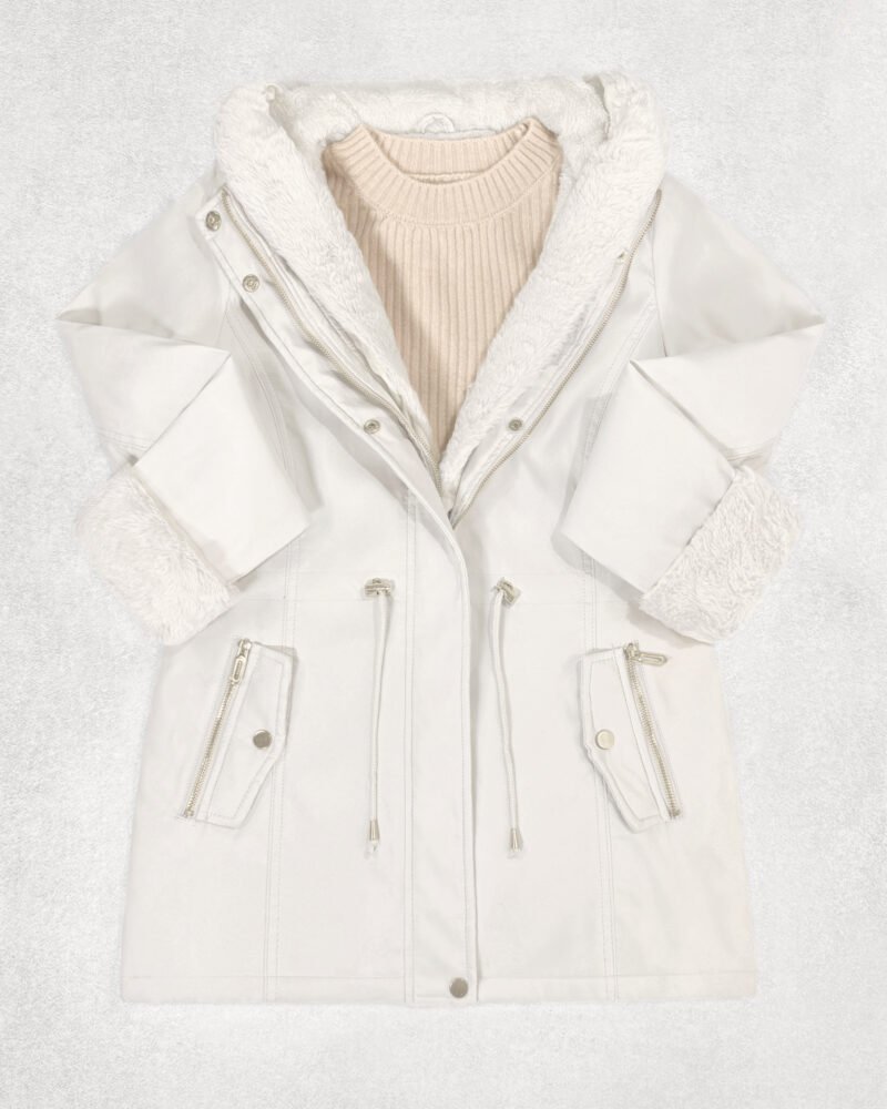 CAMPERA GABARDINA CON PIEL #714 - Imagen 7