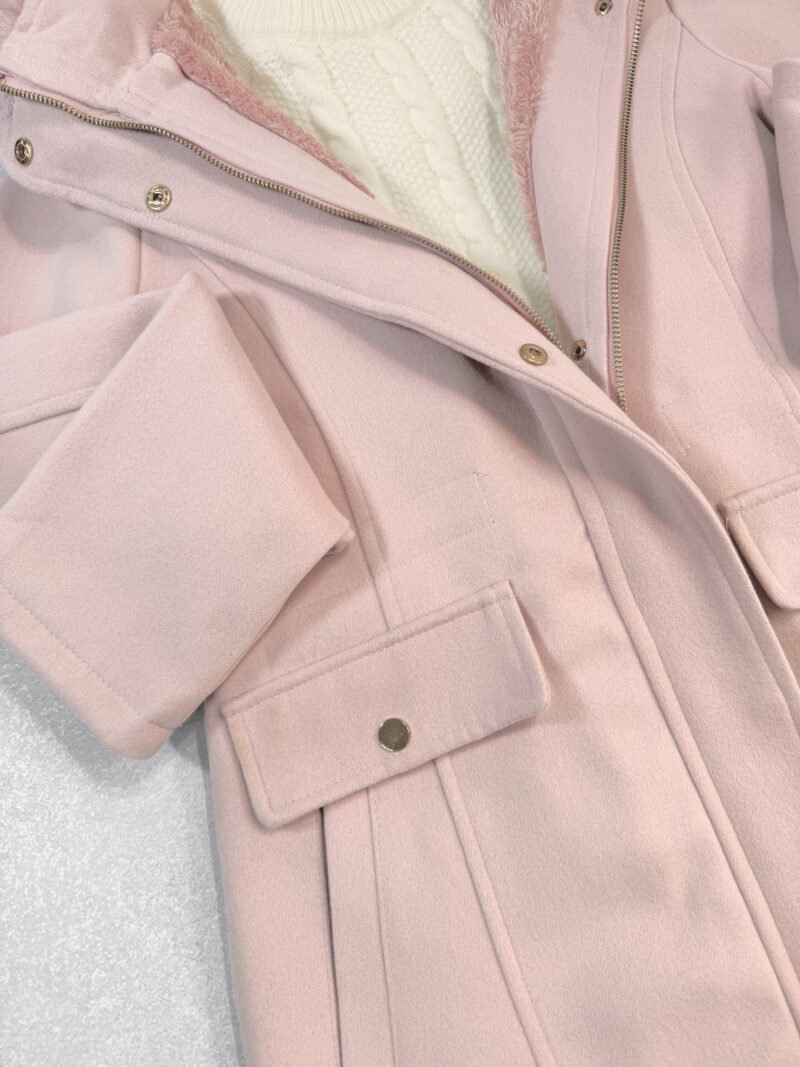 CAMPERA PAÑO CON PIEL #716 - Imagen 2