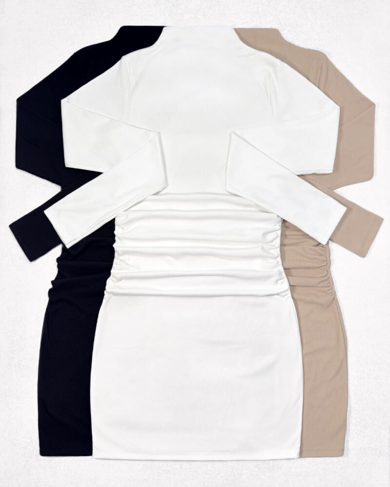 VESTIDO MEDIA POLERA FRUNCES MORLEY BRUSH #A724