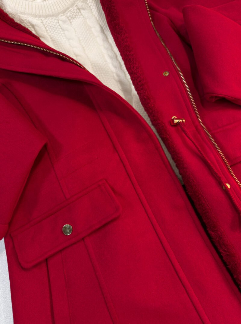 CAMPERA PAÑO CON PIEL #716 - Imagen 6