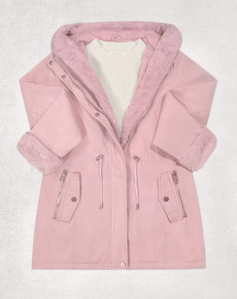 CAMPERA GABARDINA CON PIEL #714 - Imagen 3