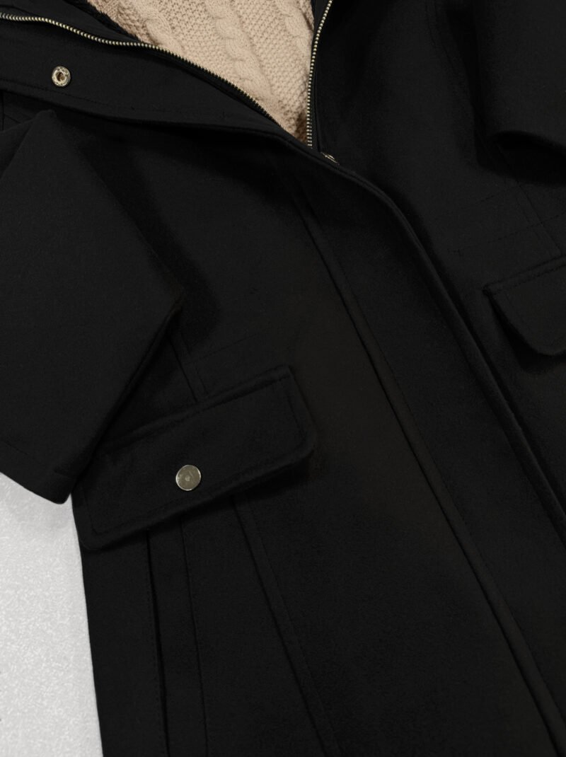CAMPERA PAÑO CON PIEL #716 - Imagen 8