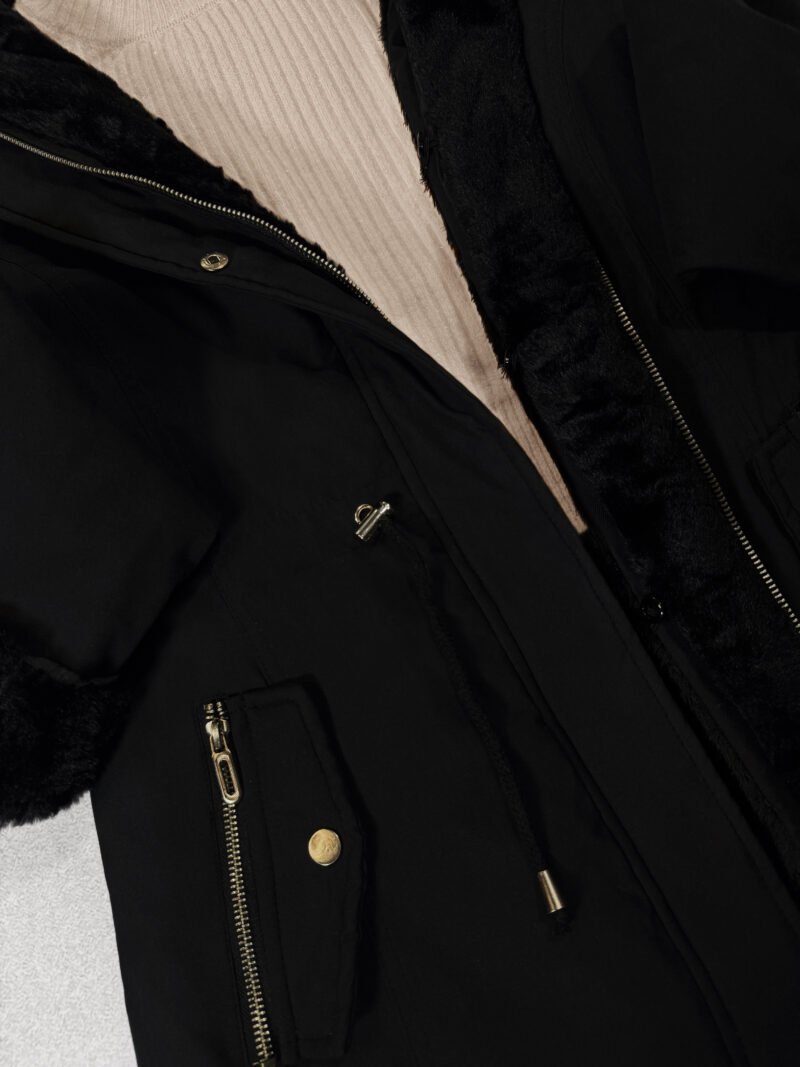CAMPERA GABARDINA CON PIEL #714 - Imagen 6