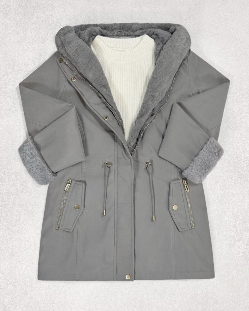 CAMPERA GABARDINA CON PIEL #714
