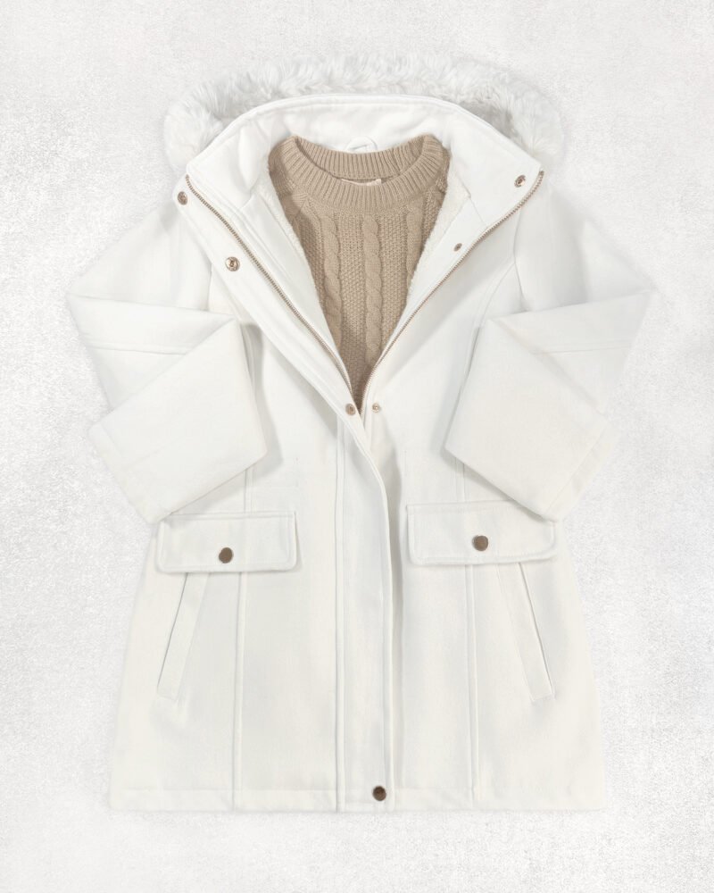 CAMPERA PAÑO CON PIEL #716 - Imagen 9