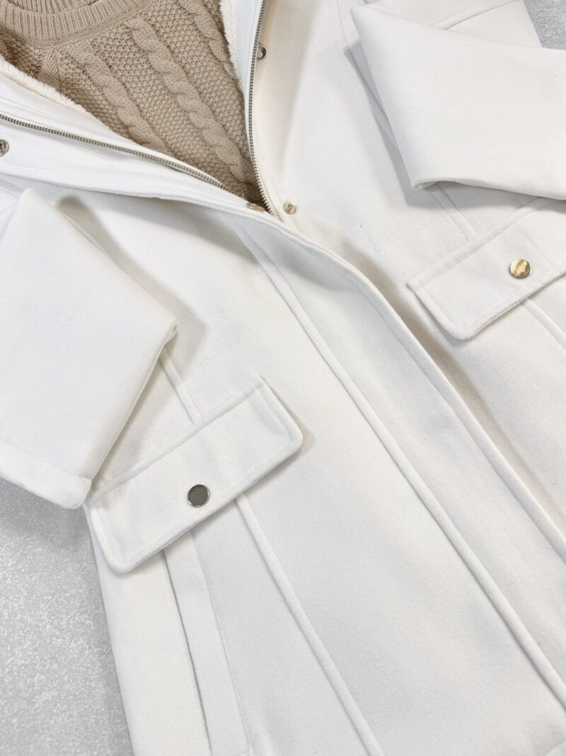 CAMPERA PAÑO CON PIEL #716 - Imagen 10