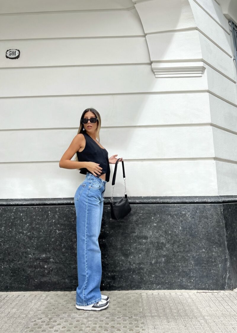 JEANS WIDE LEG AZUL #02 - Imagen 3