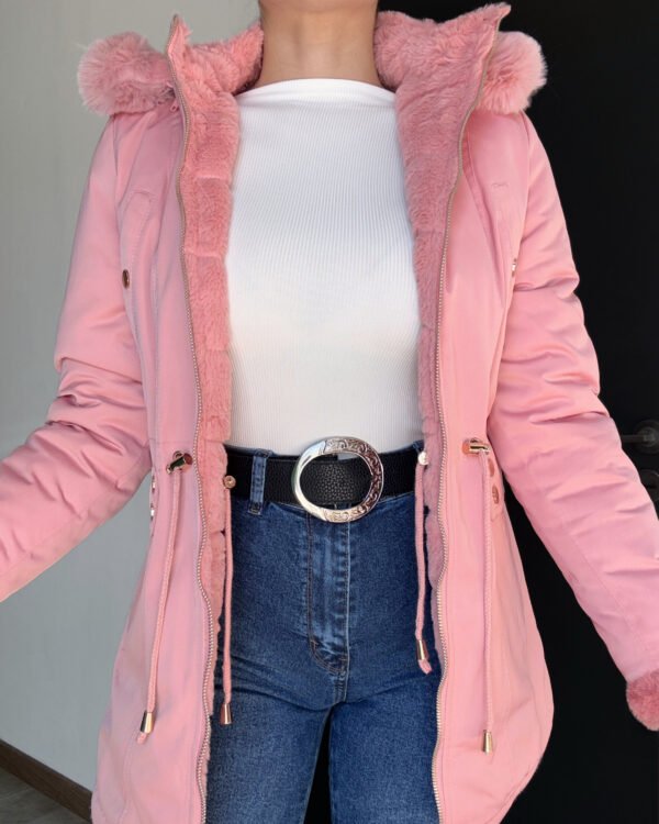 CAMPERA IMPERMEABLE Y REVERSIBLE CON PIEL #381
