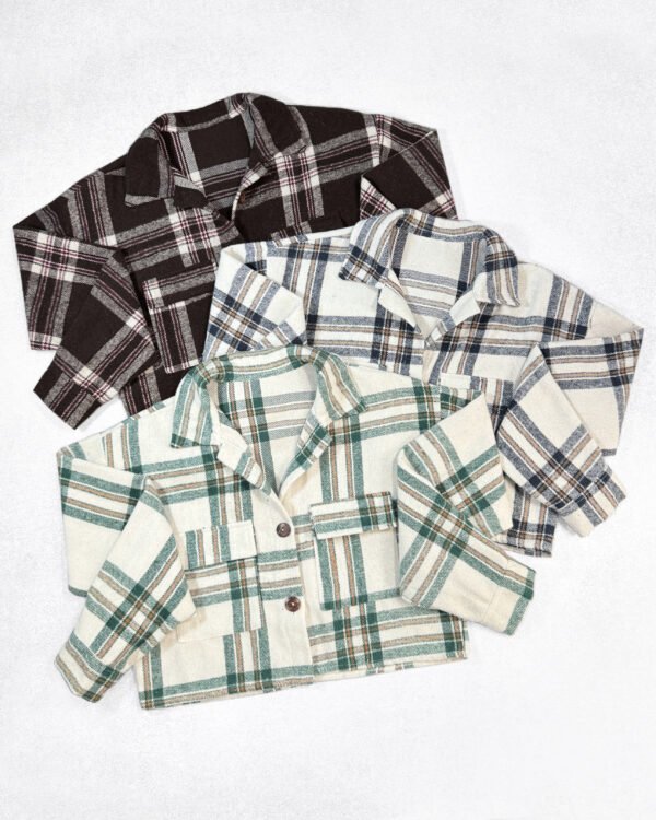 CAMISACO PAÑO CROP CUADRILLE #A842