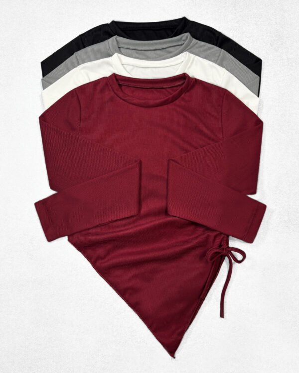 POLERA MORLEY FRUNCE IRREGULAR #A791