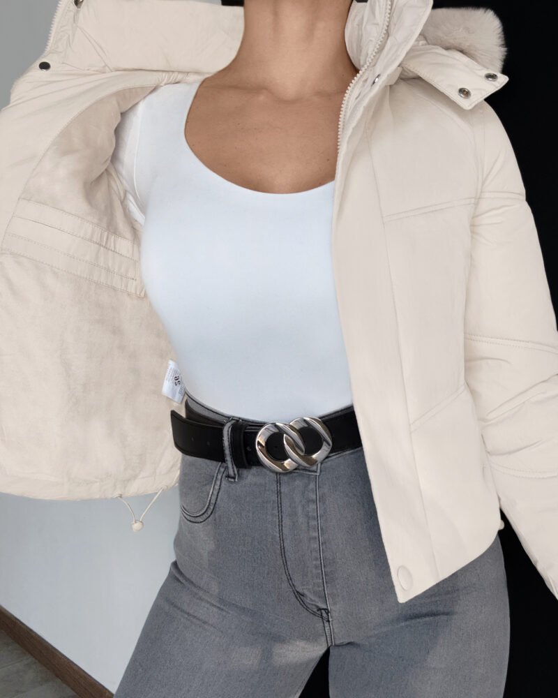 PUFFER CON PIEL 2 EN 1 CAMPERA Y CHALECO *719 - Imagen 9