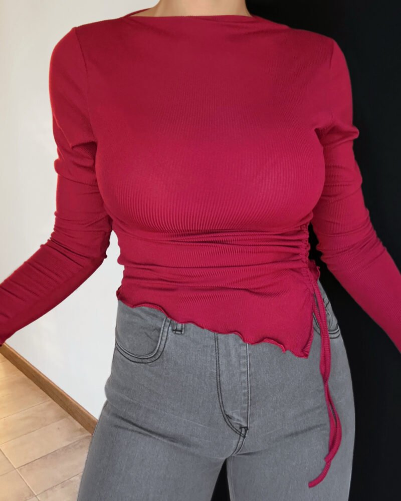 POLERA MORLEY FRUNCE #A876 - Imagen 3