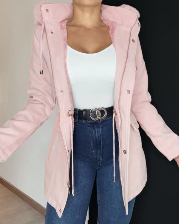 CAMPERA PAÑO CON PIEL #716