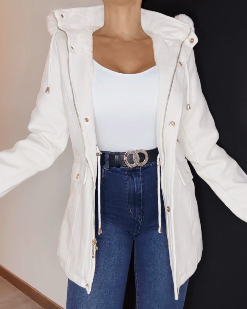 CAMPERA PAÑO CON PIEL #716 - Imagen 6
