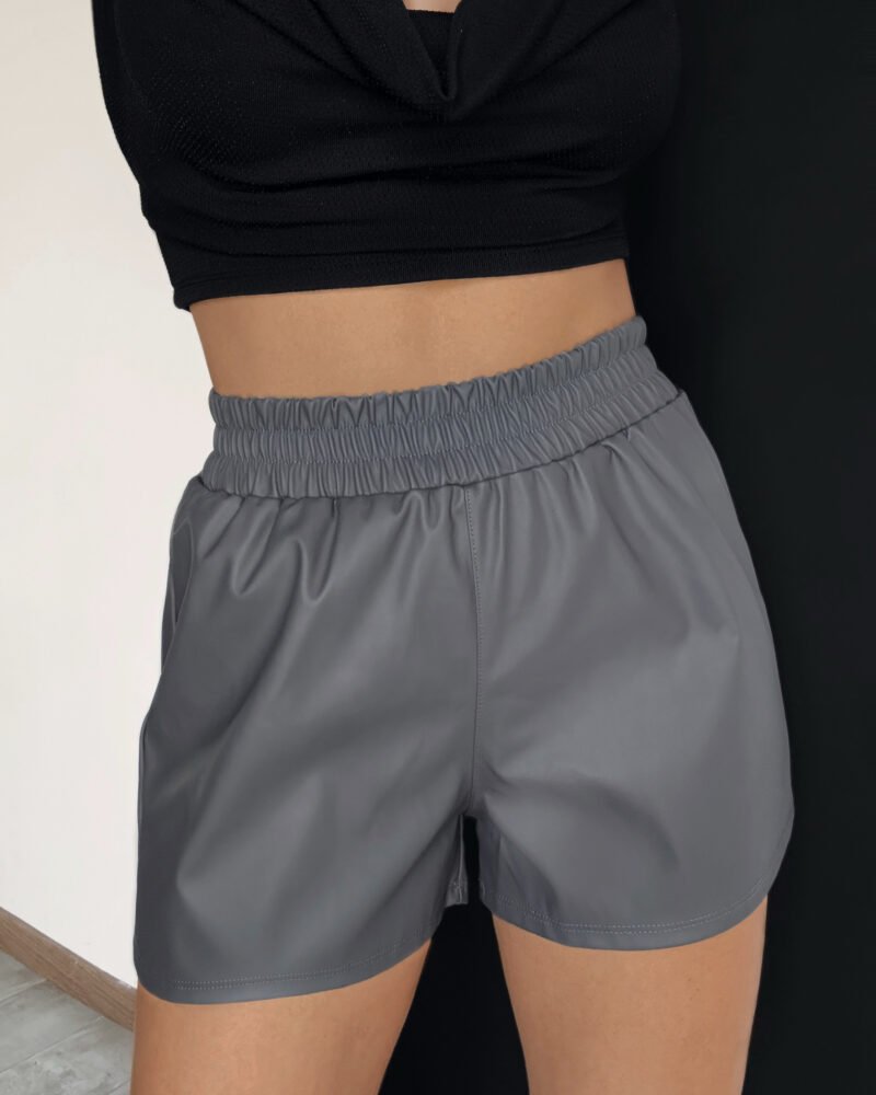 SHORT CUERINA ELÁSTICO #A747 - Imagen 2