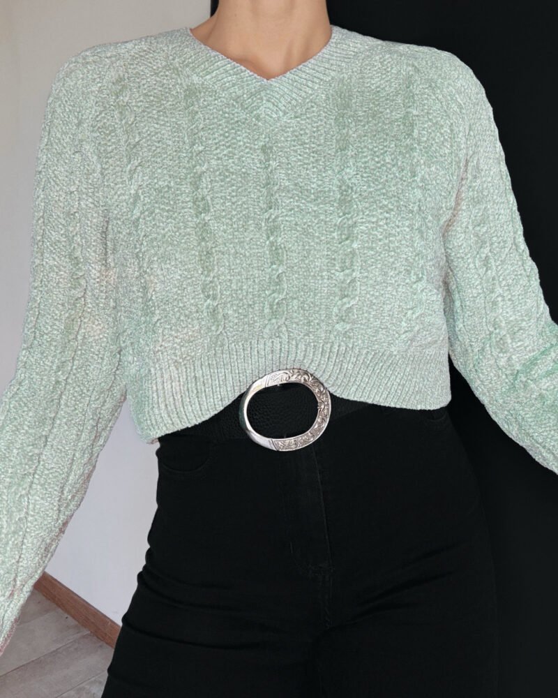 SWEATER CHENILLE ESCOTE V #A864