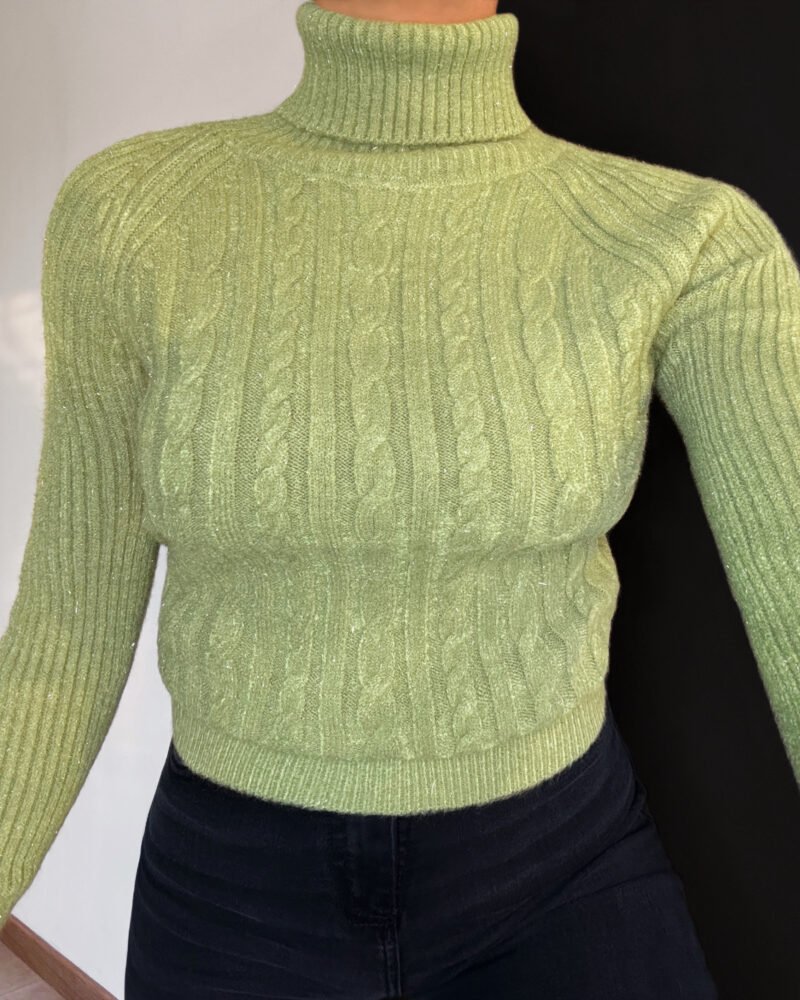 SWEATER POLERA CON BILLOS #A866 - Imagen 3