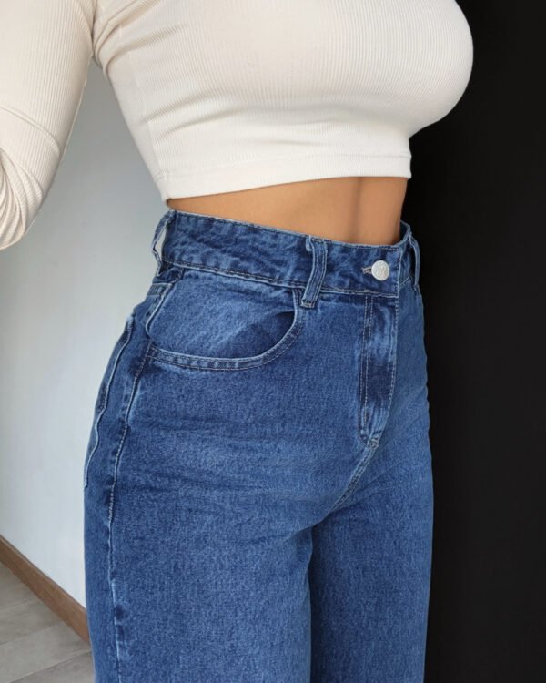 JEANS WIDE LEG AZUL #46