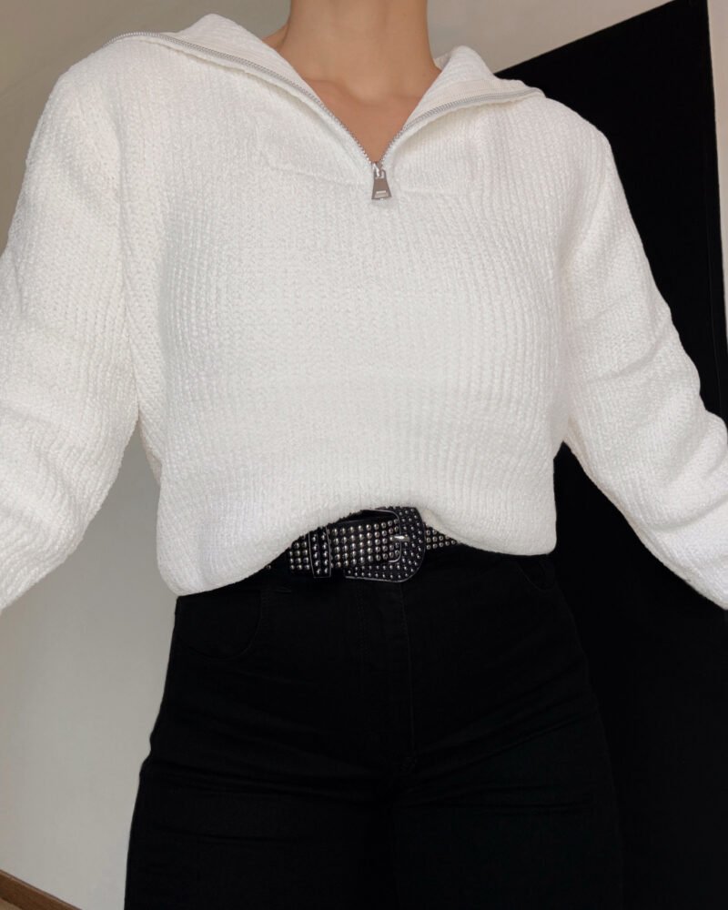 SWEATER CHENILLE CIERRE *A863 - Imagen 4