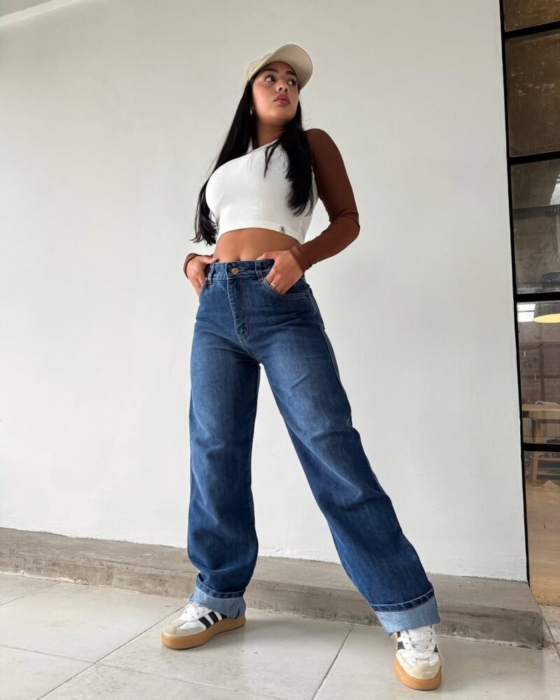 JEANS MOM AZUL #32 - Imagen 3