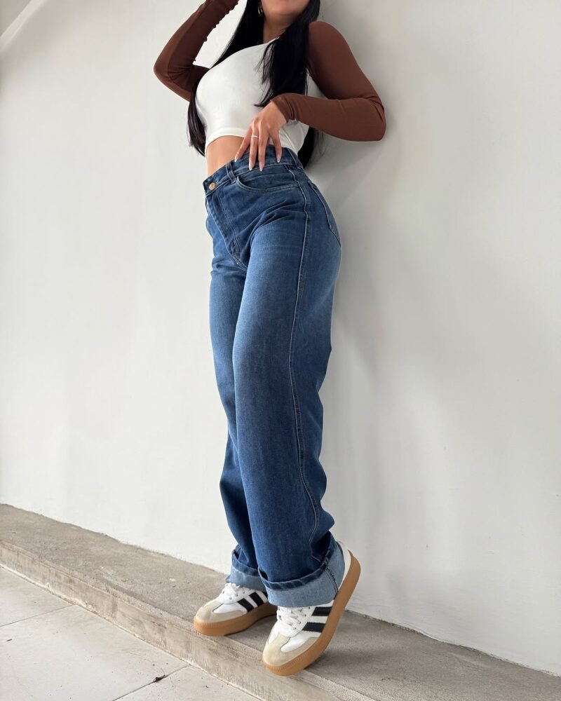 JEANS MOM AZUL #32