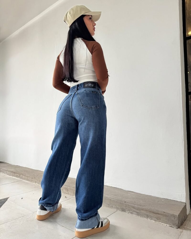 JEANS MOM AZUL #32 - Imagen 4