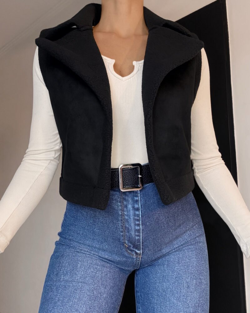 CHALECO SUEDE CORDERITO #A976 - Imagen 3