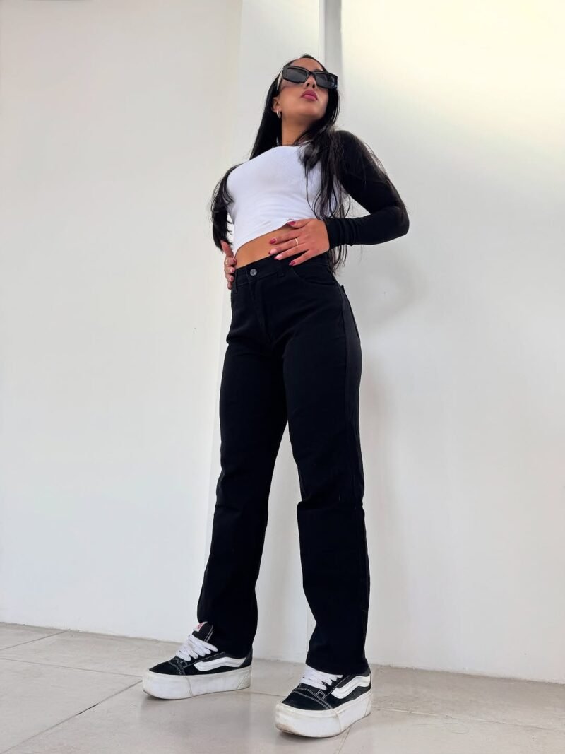 JEANS MOM NEGRO #50 - Imagen 4