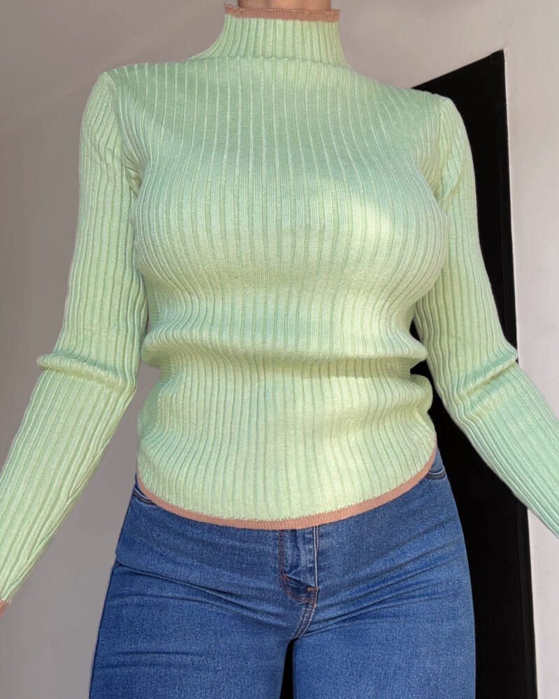 SWEATER POLERA MORLEY COMBINADO #A997 - Imagen 2