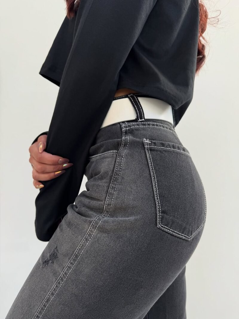 JEANS MOM GRIS C/ ROTURAS #23 - Imagen 6