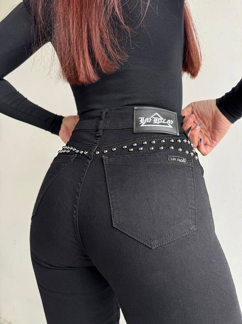 JEANS OXFORD NEGRO C/ TACHAS #24 - Imagen 8