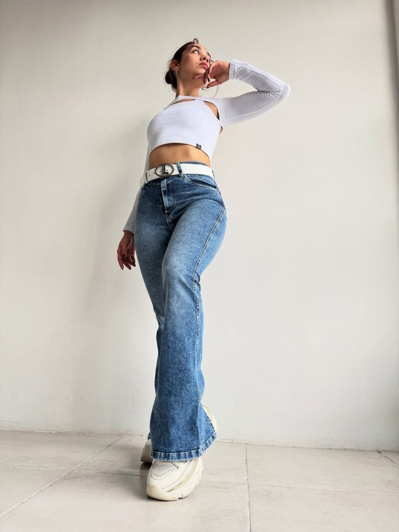 JEANS SEMI OXFORD NEVADO #78 - Imagen 4