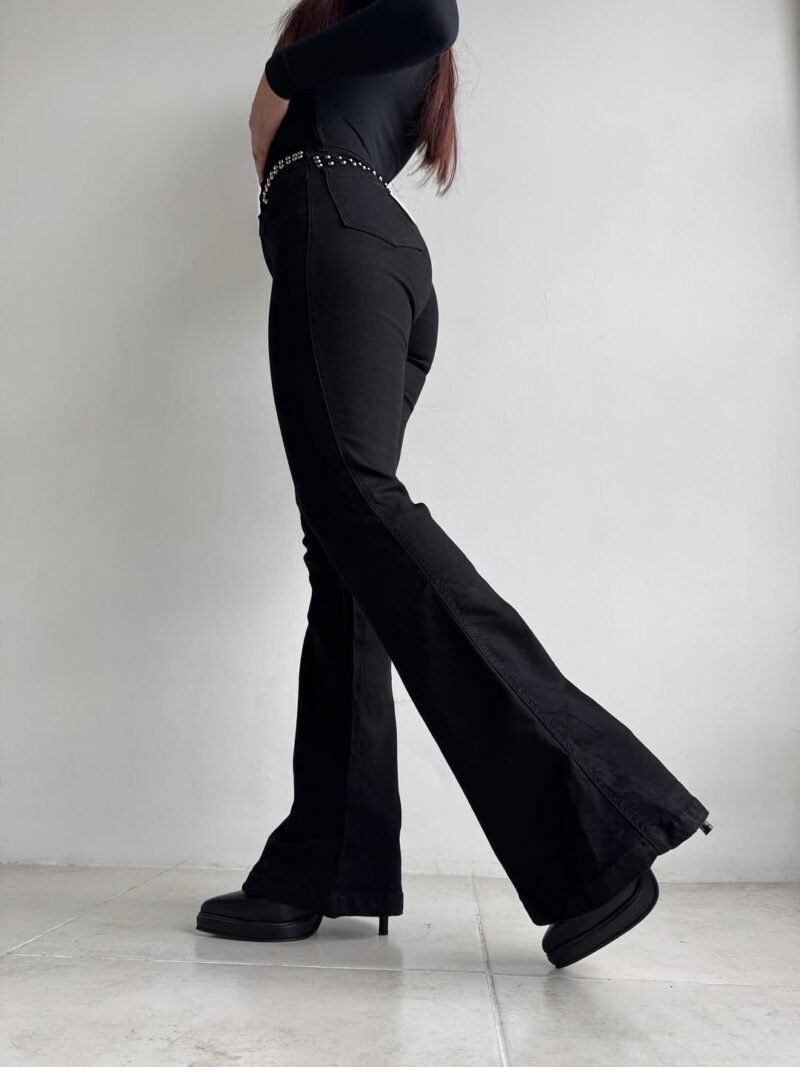 JEANS OXFORD NEGRO C/ TACHAS #24 - Imagen 6