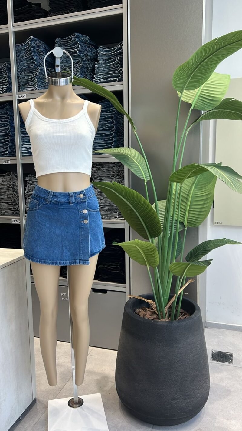 SKORT JEANS AZUL C/ BOTONES #20 - Imagen 2