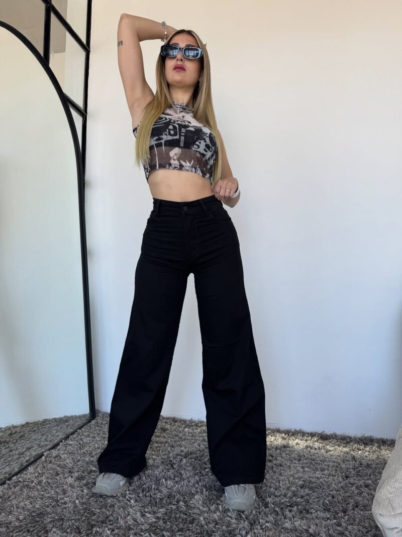 JEANS NEGRO WIDE LEG #59 - Imagen 2