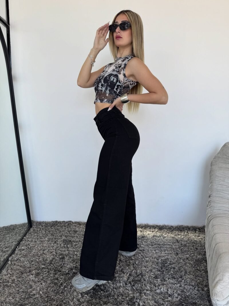 JEANS NEGRO WIDE LEG #59 - Imagen 3