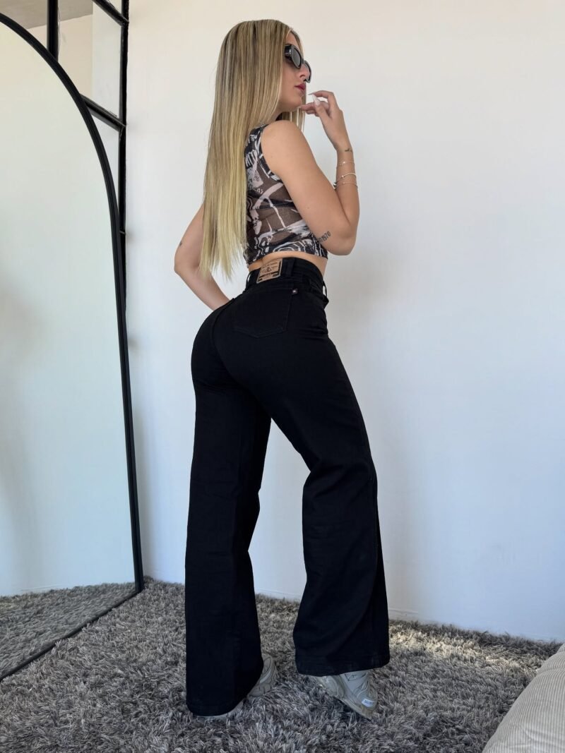 JEANS NEGRO WIDE LEG #59 - Imagen 4