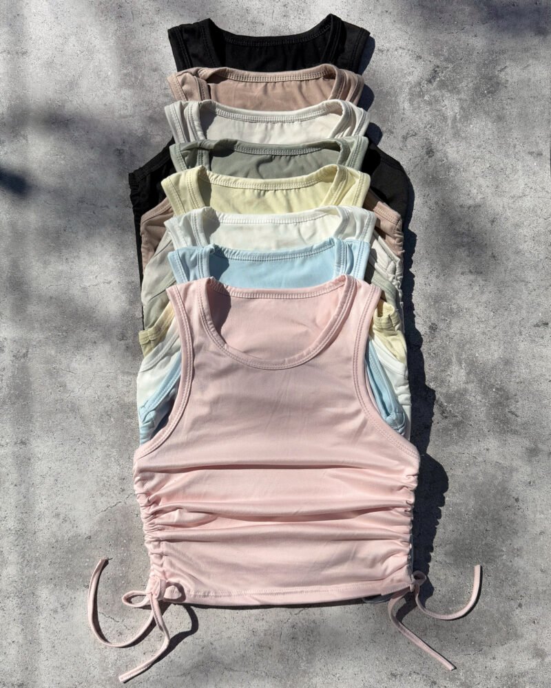 MUSCULOSA MODAL SOFT FRUNCES LATERALES #B156 - Imagen 2