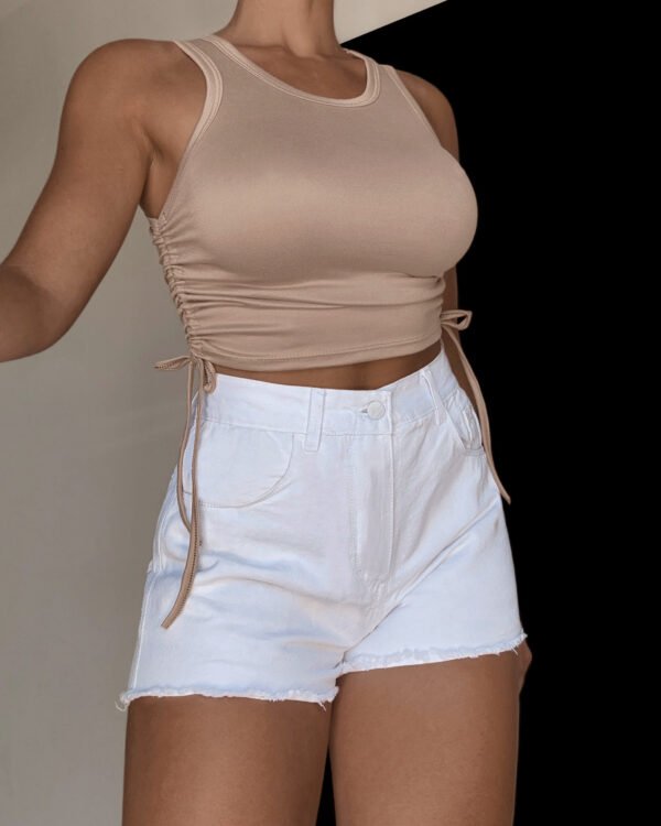 MUSCULOSA MODAL SOFT FRUNCES LATERALES #B156