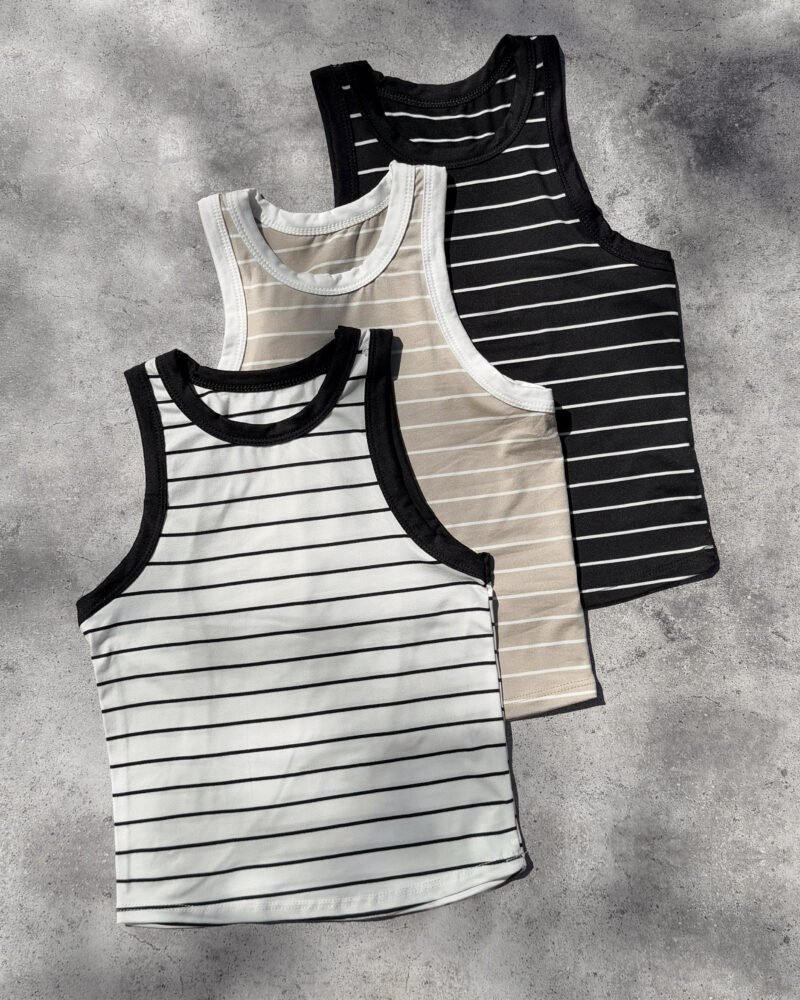 MUSCULOSA RAYADA MODAL SOFT #B93 - Imagen 2