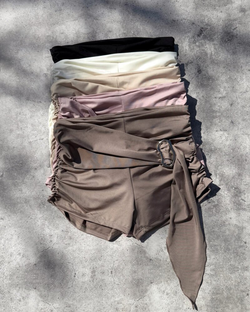 SHORT MICROFIBRA HEBILLA LAZO #B140 - Imagen 2
