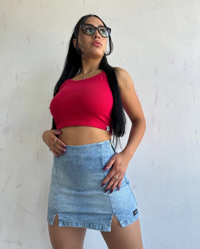 MINI JEANS CELESTE NEVADA #24 - Imagen 4