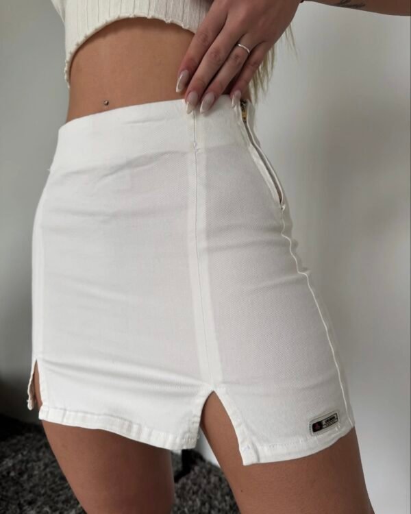 MINI JEANS BLANCA #26