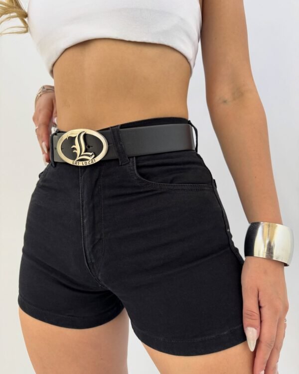 SHORT JEANS NEGRO #14