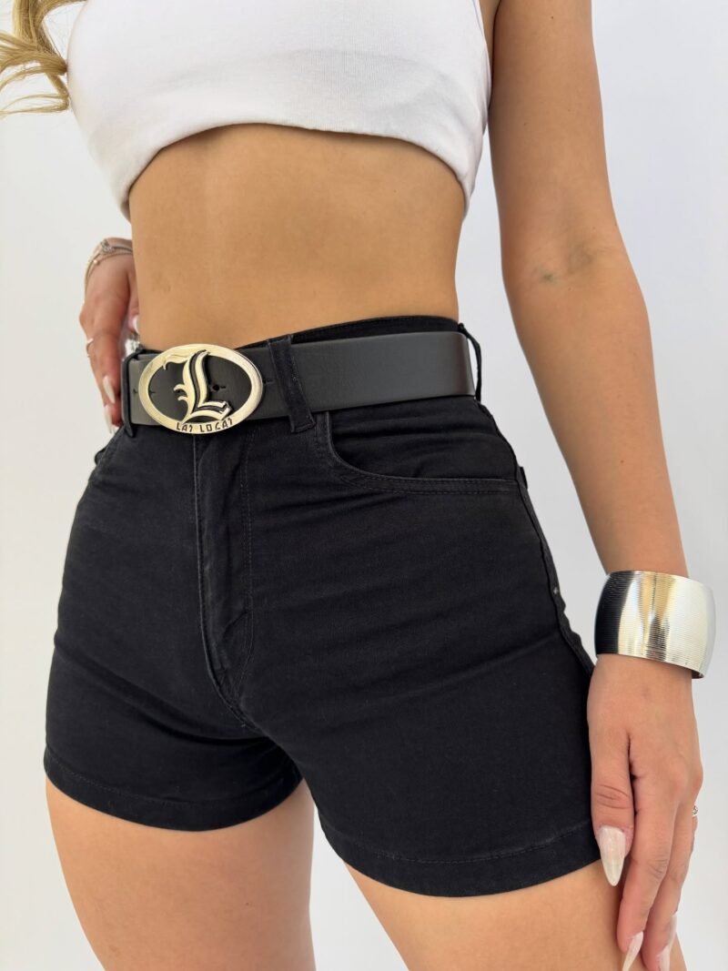 SHORT JEANS NEGRO #14