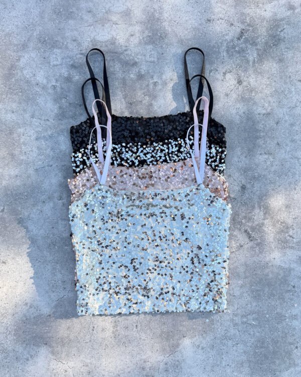 TOP LENTEJUELAS #B257