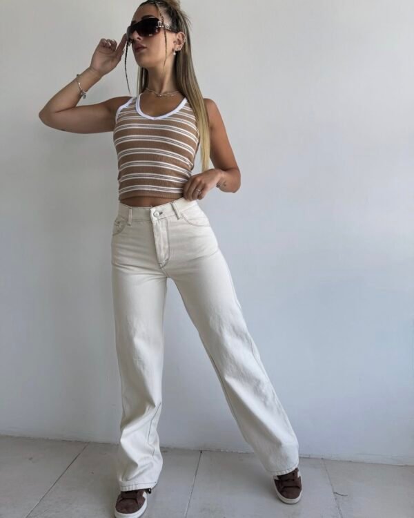 JEANS BEIGE WIDE LEG #15