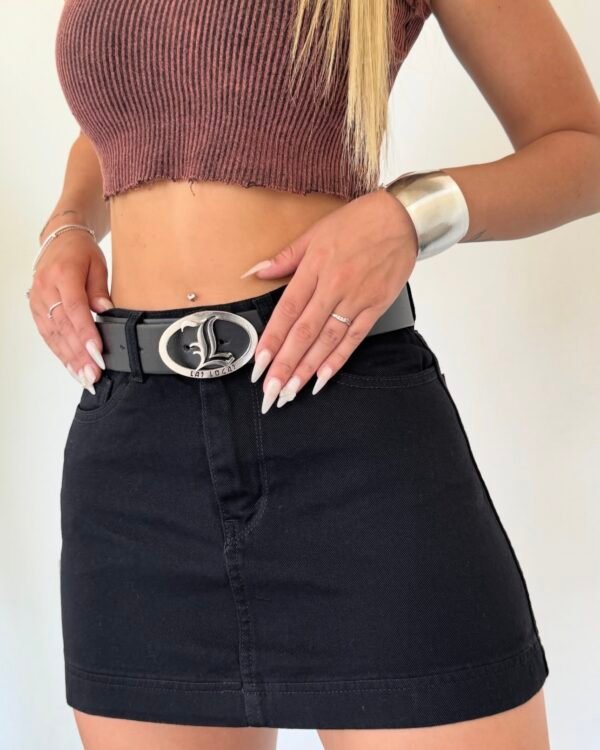 MINI JEANS NEGRA #06